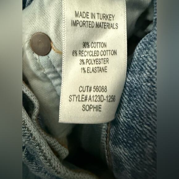 AGOLDE Sophie mid rise ankle distressed jeans 24 - Picture 6 of 11